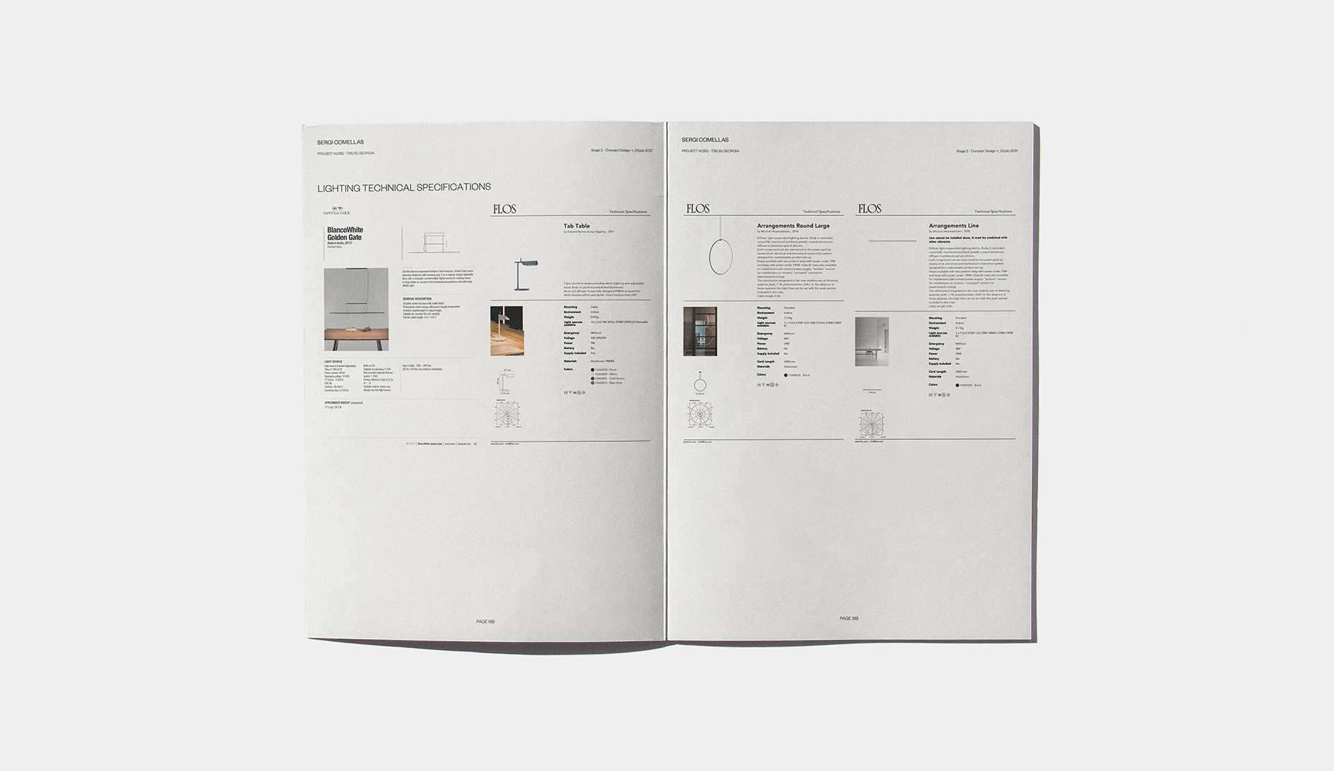 IA2152 - TOWN HOUSE - Lighting Technical Specifications